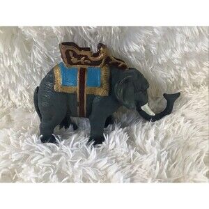 Vintage Cast Iron Circus Elephant Mechanical Coin Bank Works